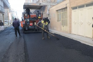 اجرای آسفالت مکانیزه کوچه نگارستان هفدهم