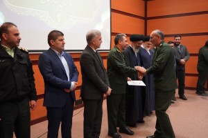 آیین تکریم و معارفه فرمانده سپاه حضرت ابوالفضل(ع) شهرستان بهارستان