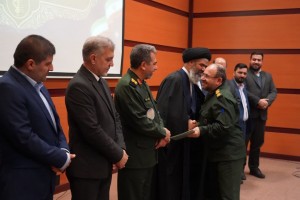 آیین تکریم و معارفه فرمانده سپاه حضرت ابوالفضل(ع) شهرستان بهارستان