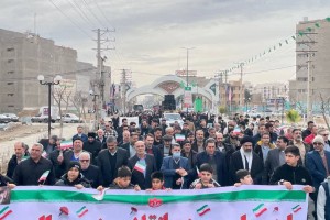 راهپیمایی باشکوه 22 بهمن؛ تجلی وحدت، اراده و ایستادگی مردم شهر صالحیه و گلستان