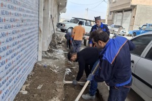  اجرای عملیات تخریب و نوسازی جداول کوچه قائم چهارم