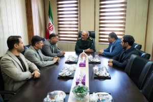 دیدار مدیریت شهری صالحیه با فرمانده جدید سپاه شهرستان بهارستان