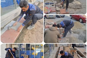  نوسازی هدفمند کفپوش خیابان شهید کشوری در آستانه بهار