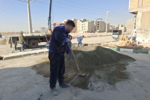 اجرای پل و دال&zwnj;گذاری بر روی نهر عرضی انتهای خیابان نگارستان 18