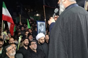 سنگ تمام مردم غیور و بیدار صالحیه در پنجمین شب عزا