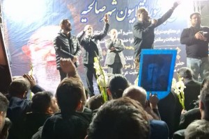 سنگ تمام مردم غیور و بیدار صالحیه در پنجمین شب عزا