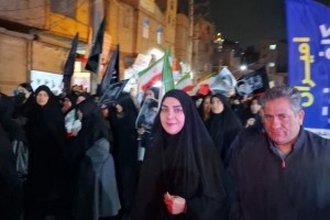 سنگ تمام مردم غیور و بیدار صالحیه در پنجمین شب عزا