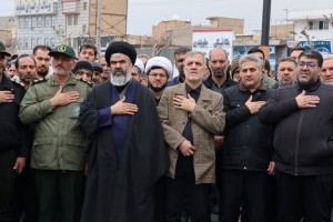  تشییع باشکوه پیکر دو شهید سرافراز شهرستان بهارستان در گلزار شهدای گمنام شهر گلستان  