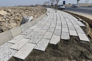 اجرای عملیات پیاده&zwnj;رو سازی در ضلع شمالی خیابان شهید کشوری