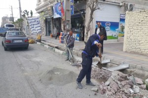 نوسازی جایگاه&zwnj;های مخازن پسماند سطح شهر؛ واحد امانی شهرداری صالحیه آستین همت بالا زد