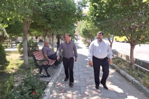 بازدید شهردار و رئیس شورا از بوستان یاس