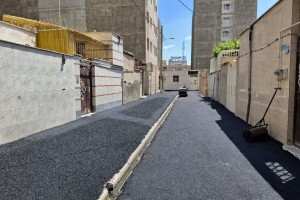 معبر &laquo;بهمن دوم&raquo; زیر چتر نوسازی و روکش یکپارچه آسفالت رفت