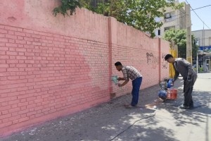 نهضت زیباسازی شهرداری صالحیه به فضاهای آموزشی رسید