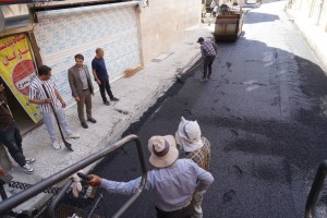 نظارت میدانی شورای شهر صالحیه بر پروژه ساماندهی معابر