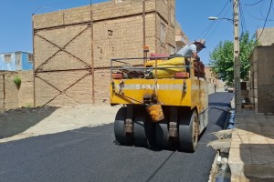  عملیات آسفالت مکانیزه کوچه میلان بیست و هشتم