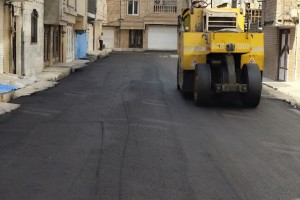 عملیات آسفالت مکانیزه کوچه نگارستان دهم