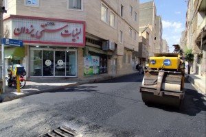 عملیات آسفالت مکانیزه کوچه نگارستان ششم