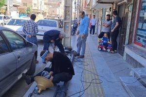 ادامه اجرای طرح ساماندهی روشنایی معابر و فضاهای شهری/ ساماندهی و تقویت روشنایی خیابان شهید نقاوت و میدان شهید توانایی پور