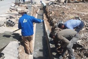 لایروبی و رفع آبگرفتگی نهر تقاطع امام علی(ع)