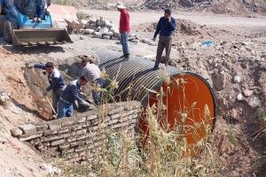 تعریض پل دسترسی به آرامستان بهشت فاطمه (س) شهر صالحیه