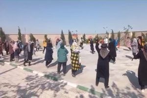 حال و هوای صبحگاهی بوستان بانوان شکوفه در محله حصارچوپان
