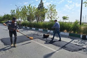 ادامه بازسازی و هموارسازی مسیرهای اصلی و فرعی در صالحیه