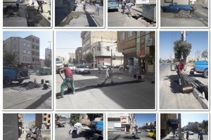 تلاش بی وقفه واحد امانی شهرداری صالحیه در انجام امور لکه گیری و آسفالت معابر