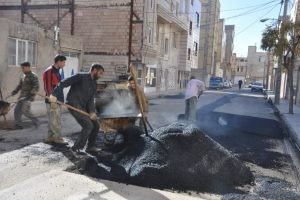 نگارستان شانزدهم لکه گیری و آسفالت شد