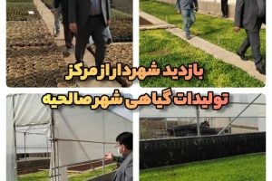 بازدید شهردار صالحیه از گلخانه شهرداری صالحیه