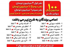 اسامی برندگان مسابقه کتابخوانی با محوریت کتاب «از چیزی نمی ترسیدم» اعلام شد