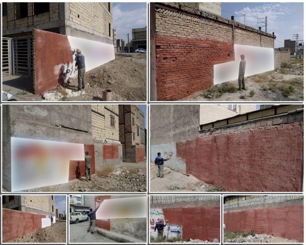 تداوم پاکسازی دیوار نویسی های غیر مجاز