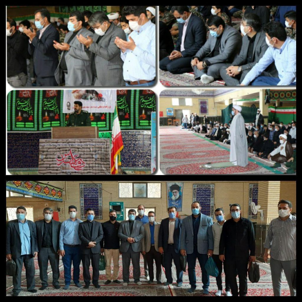 حضور شهردار وجمعی از مدیران و کارکنان شهرداری صالحیه در نماز عبادی- سیاسی روز جمعه