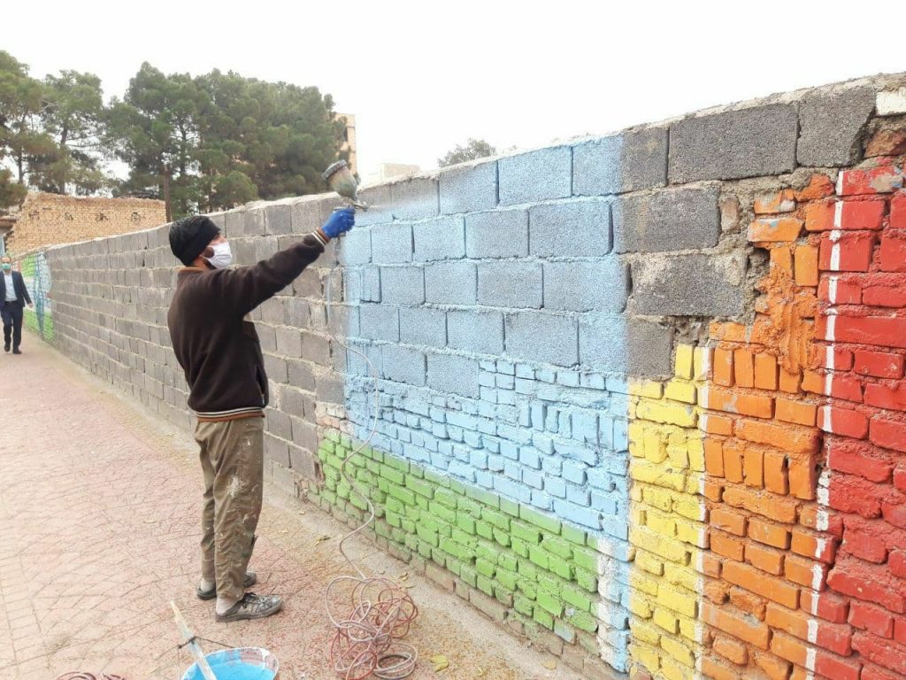 فرآیند رنگ آمیزی جداره های شهری آغاز شد