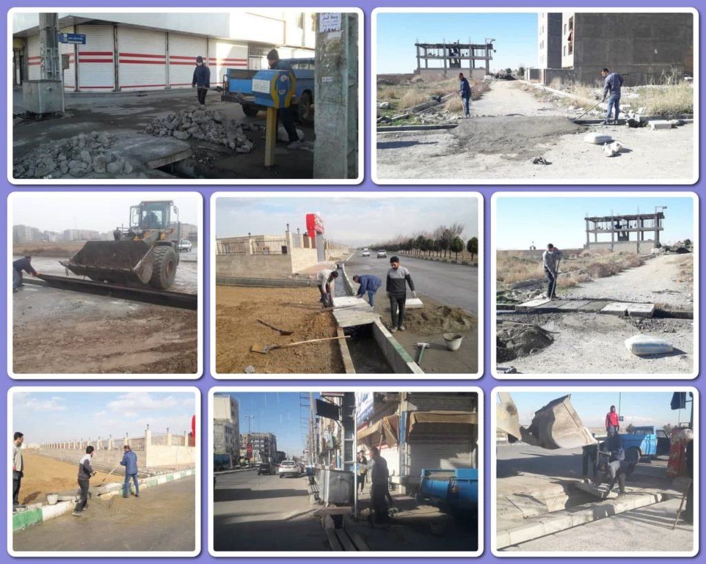نصب پل های دسترسی به معابر جدیدالاحداث شهر صالحیه