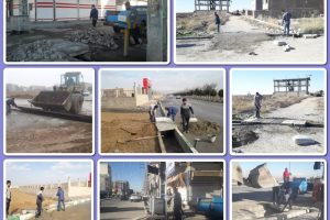 نصب پل های دسترسی به معابر جدیدالاحداث شهر صالحیه
