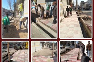 شروع ساماندهی مسیرهای پیاده محلات شهر صالحیه