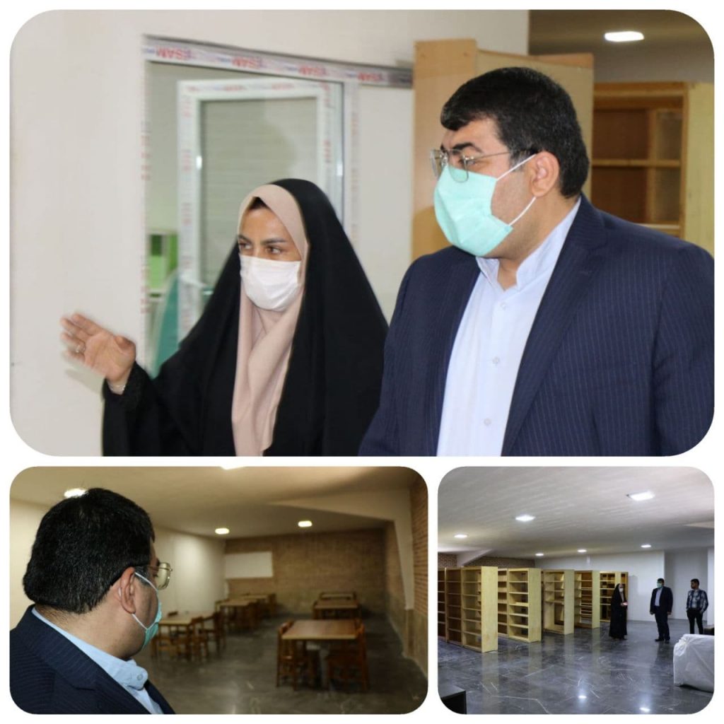 بازدید شهردار صالحیه از بزرگترین و مجهزترین کتابخانه شهرستان بهارستان