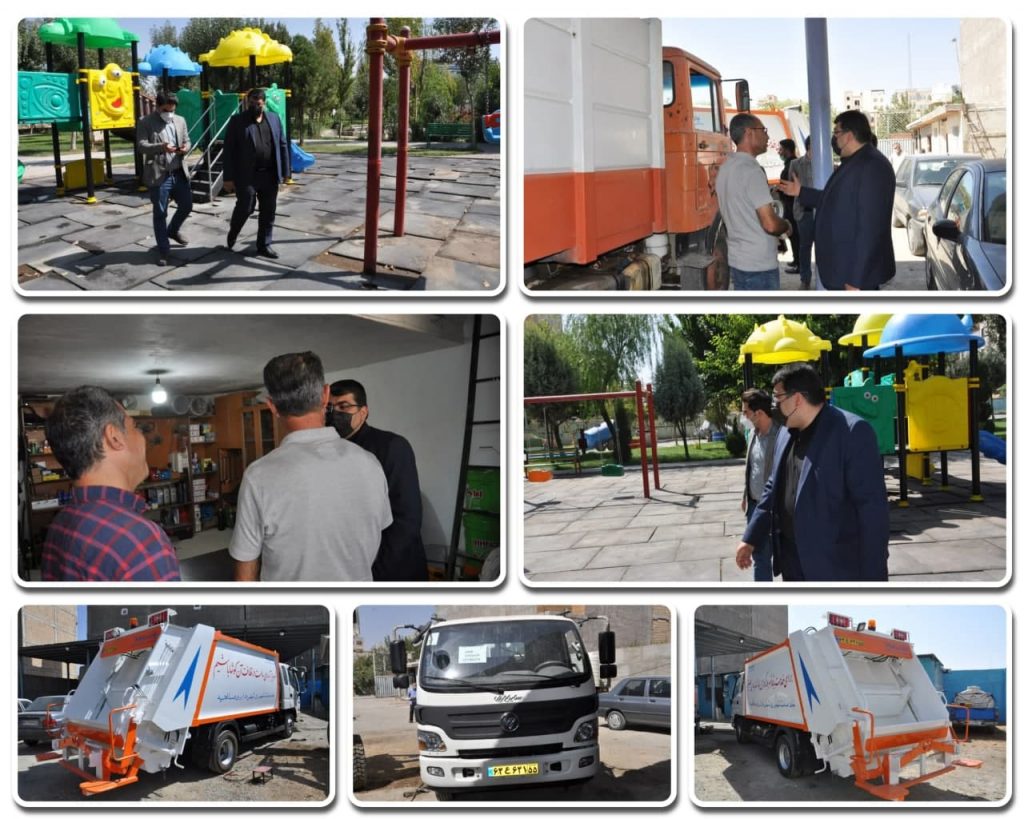 بازدید شهردار صالحیه از تجهیزات نوسازی شده بوستان لاله