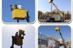 عملیات بهبود روشنایی برجهای نوری پارک نهج البلاغه