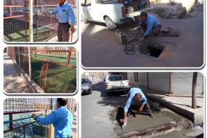 ساخت و نصب مجدد پلها، دریچه ها و حفاظهای فلزی تخریب یا سرقت شده توسط واحد امانی شهرداری صالحیه