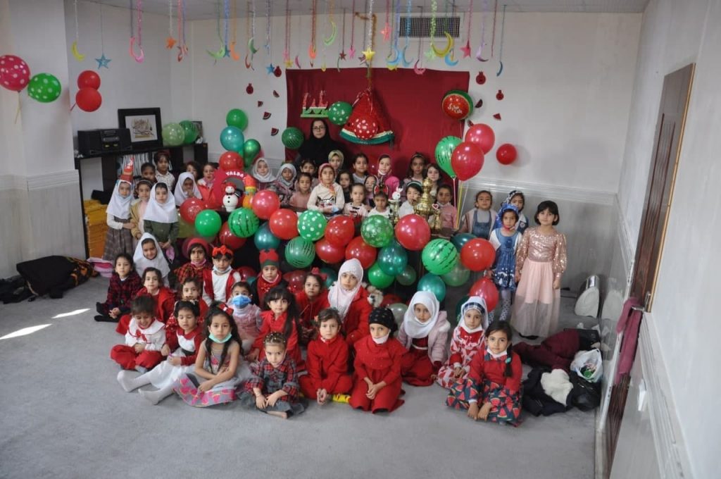 برگزاری ویژه برنامه " یلدای قرآنی " برای مقطع پیش دبستان دارالقرآن شهرداری صالحیه