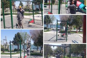 تعمیر و نگهداری وسایل تفریحی در پارک لاله